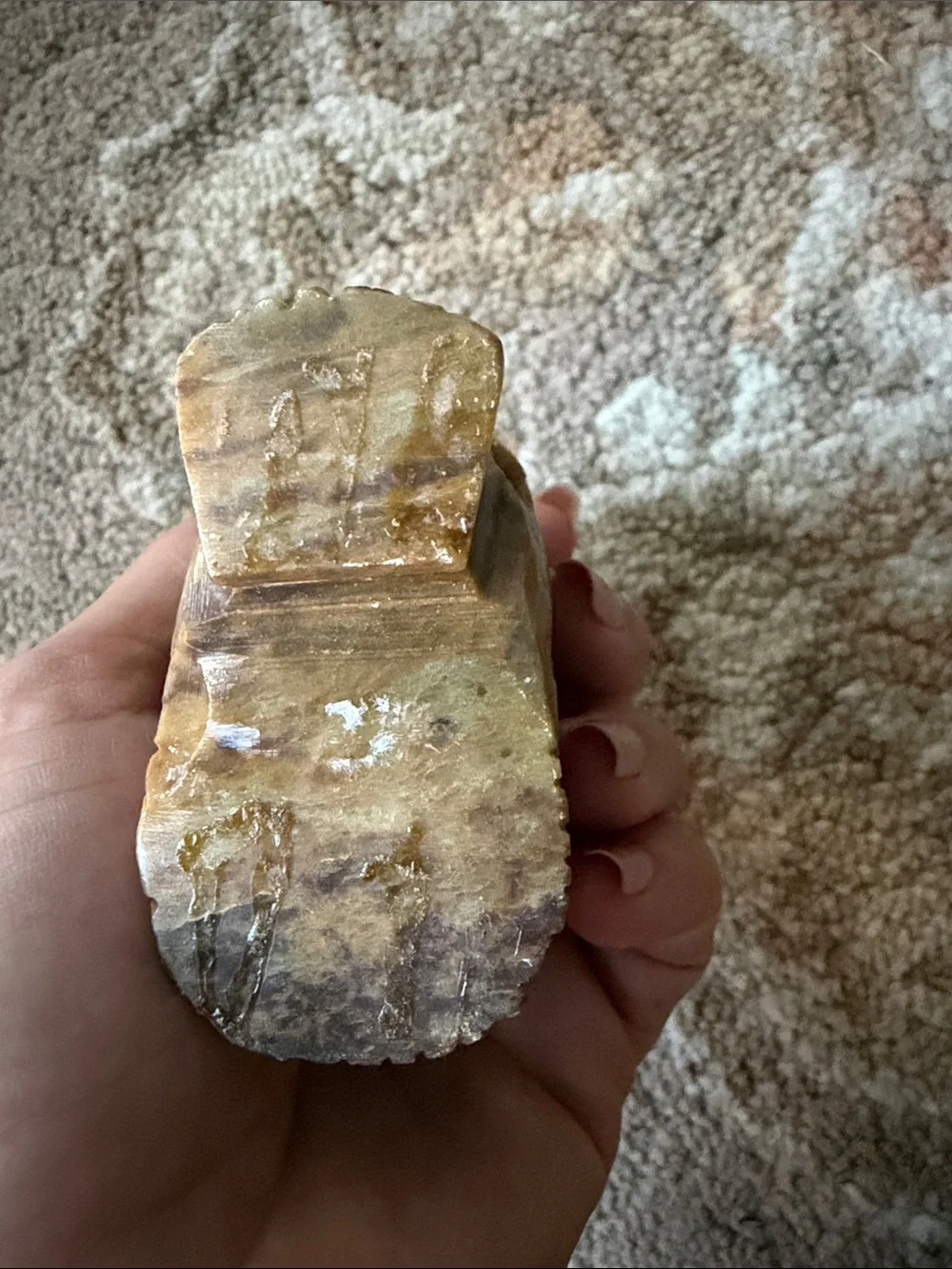 Vintage Brown Owl Natural Stone